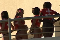 menina linda playa tanga micro bikini