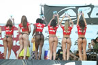 Miss reef contestants on stage